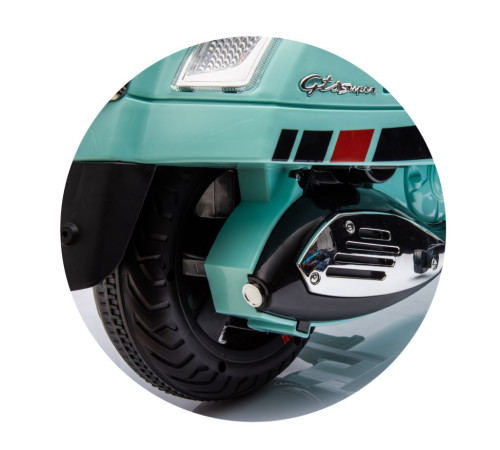 chipolino elmve0251tg motocicletă pe baterie vespa gts super teal green