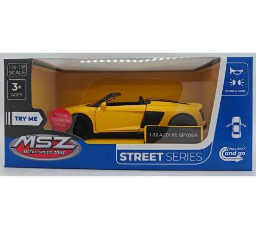  msz 68418 Металлическая модель "audi r8 spdyer, 1:32" (в асс.)