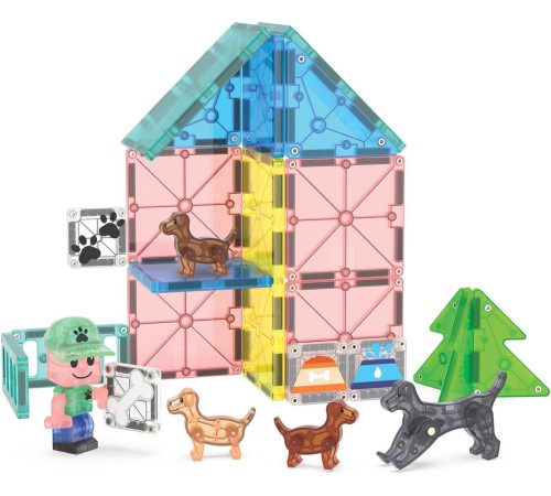 magna-tiles 252027mt Магнитный конструктор "Парк для щенков" (27 дет.)