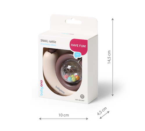 babyono-9361 Погремушка "Улитка" 1547