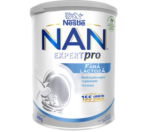 Lapte praf Nan Expert Pro  fără lactoza (0 luni+) 400 gr. lapte praf nan expert pro  fără lactoza (0 luni+) 400 gr.