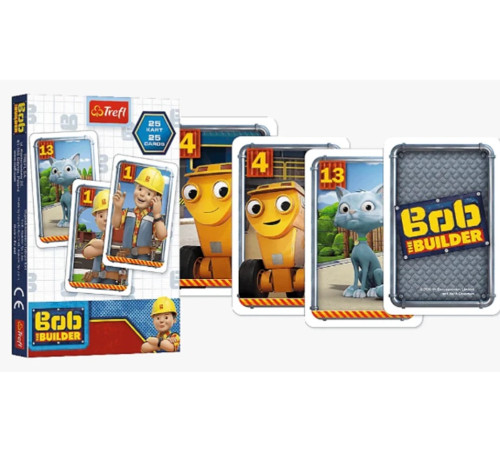 Детский магазин в Кишиневе в Молдове trefl 08491 Карточная игра для детей "Боб Строитель"