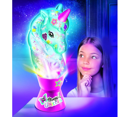 canal toys ofg297cl mini lampă cu lavă "unicorn" cu decorațiuni