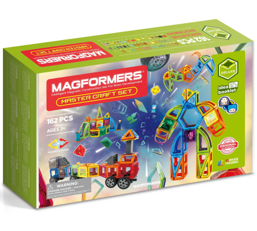 magformers 710019 constructor magnetic "master craft" (162 el.)