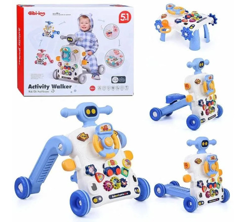 bibiin toys 6040 Музыкальные ходунки 5-в-1 голубой