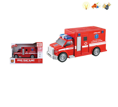 op 200386982 jucărie inerțială "ambulanță" (lumină, sunet) wy670b