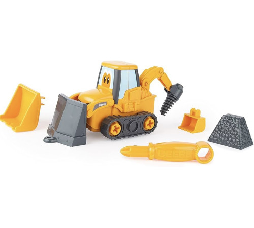  tomy tractor de construcție buldoexcavator john deere build-a-buddy 47278 33288