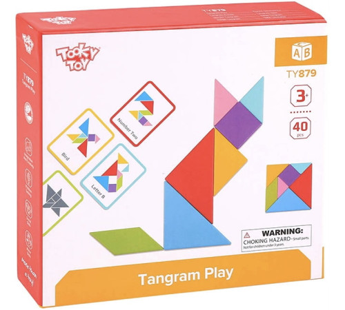  tooky toy ty879 puzzle din lemn “tangram”