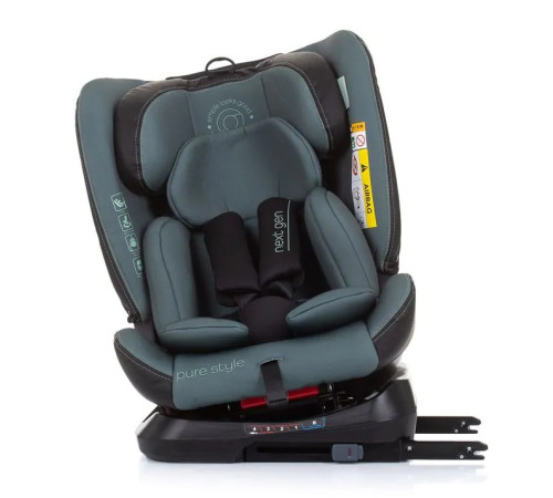 chipolino scaun auto next gen isofix i-size 360 °c (40-150 cm.) stkng02304al  gr. 0+/1/2/3 ( 0-36 kg.) aloe