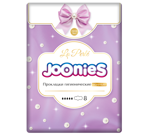  joonies 510203 Ночные гигиенические прокладки la perle (8 шт.)