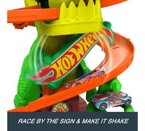 hot wheels jbm73  set de joc "t-rex blaze battle"