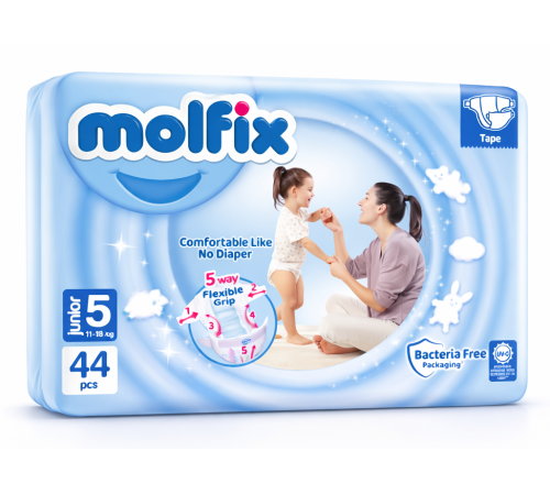  molfix junior scutece 5 (11-18 kg) 44 buc.