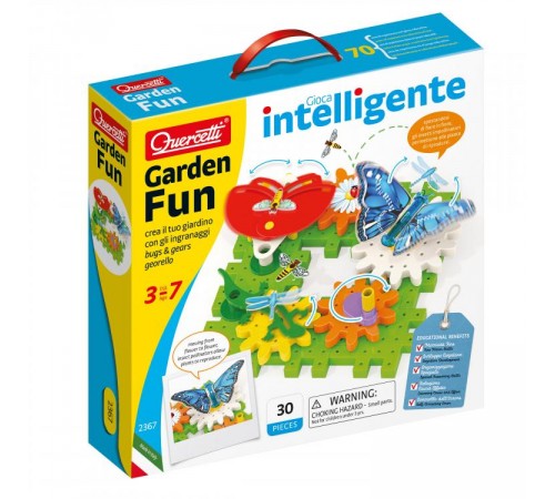 quercetti 2367 constructor georello "entertainment garden" (30 el.)