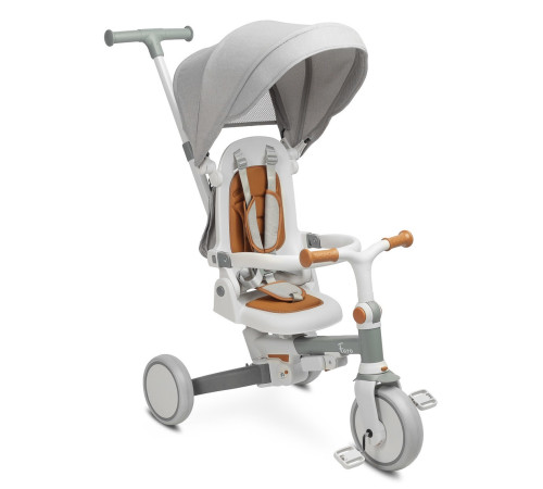  toyz-0361 Трицикл складной 3-в-1 "faro" серый