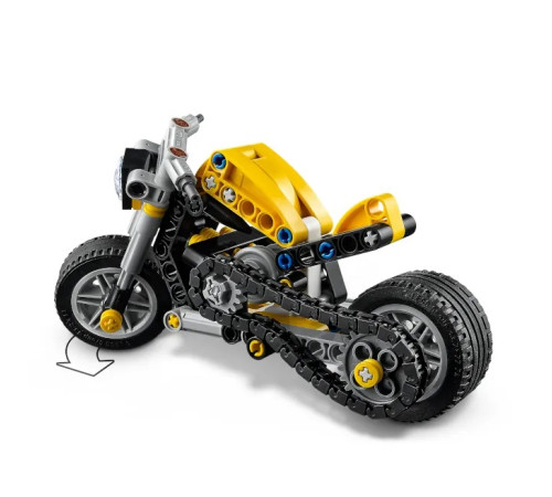lego technic 42225 constructor "motocicletă galbenă"  (151 el.)