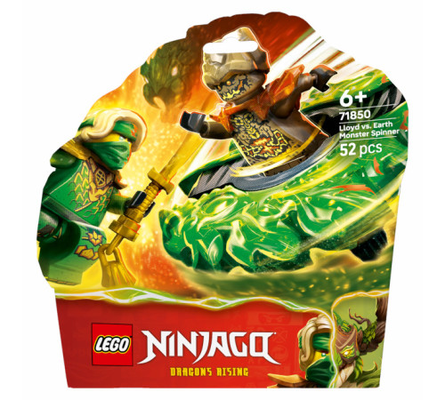 lego ninjago 71850 constructor "lloyd vs. monstrul mutanțial-spinner" (52 el.)