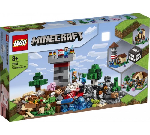 Детский магазин в Кишиневе в Молдове Lego Minecraft 21161 Конструктор "Набор для творчества 3-в-1" (564 дет.) Детский магазин в Кишиневе в Молдове lego minecraft 21161 Конструктор "Набор для творчества 3-в-1" (564 дет.)