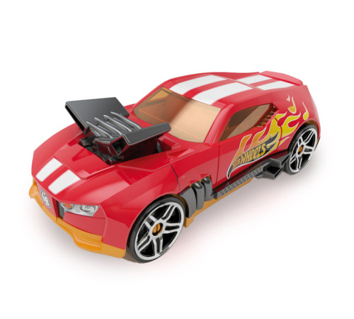 hot wheels hwcc15r Гоночный автомобиль-гараж 2 в 1 (красный)