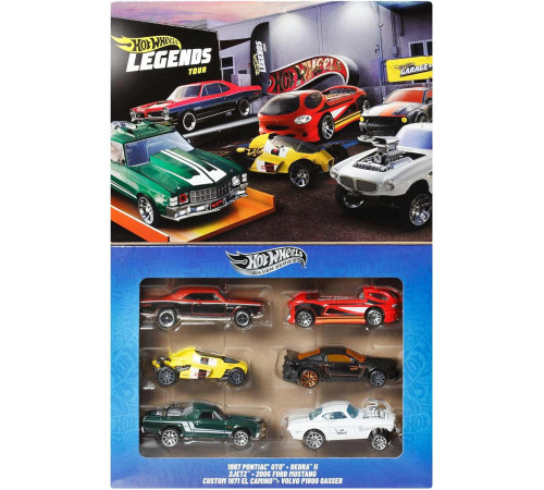 hot wheels jby78 set de mașini "legends tour” (6 buc.)