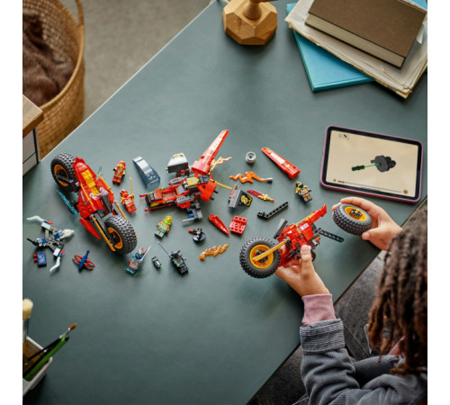 lego ninjago 71844 constructor "mașină de luptă ninja" (561 el.)