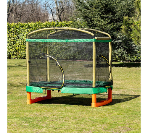 chipolino trampg0242g loc de joacă cu tobogan și trambulină (200 cm)
