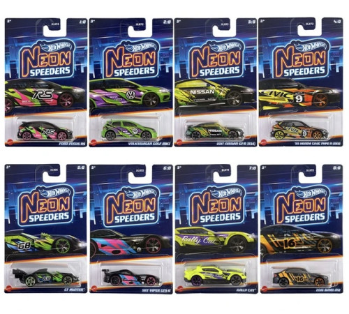  hot wheels hlh72 mașina de bază « neon speeders» în asortiment  