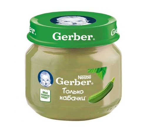  gerber Пюре Только кабачки (4 м +)  80 гр.