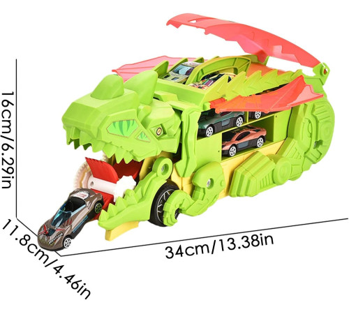 611125 set de joacă "dino truck" cu mașini