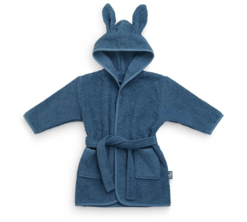  jollein Детский махровый халат с капюшоном (98-104 см) jeans blue