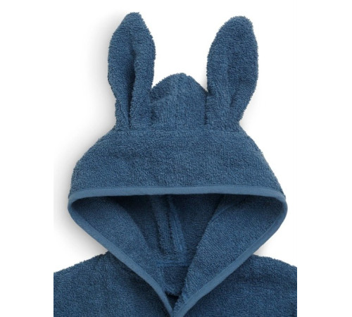 jollein Детский махровый халат с капюшоном (98-104 см) jeans blue