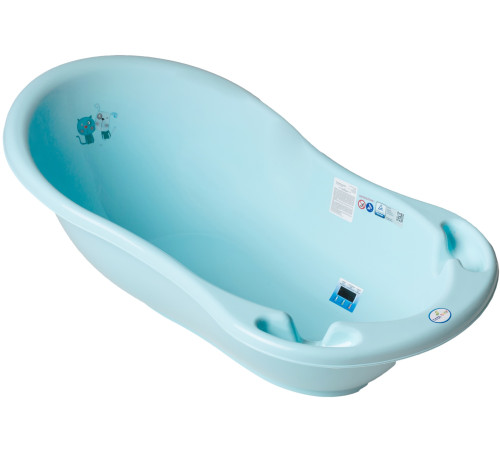 tega baby Ванночка "Кошечка и собачка" pk-004 odpŁyw-101 голубой