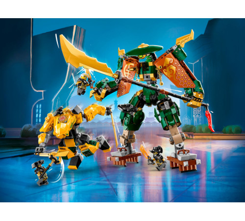 lego ninjago 71794 Конструктор "Командные роботы ниндзя Ллойда и Арин" (764дет.)