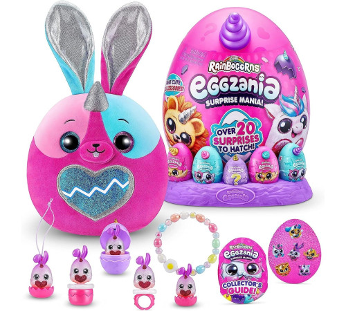zuru 9258 jucărie moale cu accesorii "rainbocorns eggzania" (в асс.)