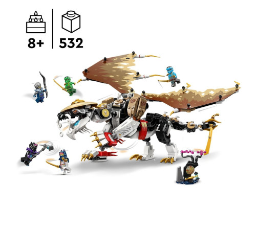 lego ninjago 71809 constructor "marele dragon egalt" (532 el.)