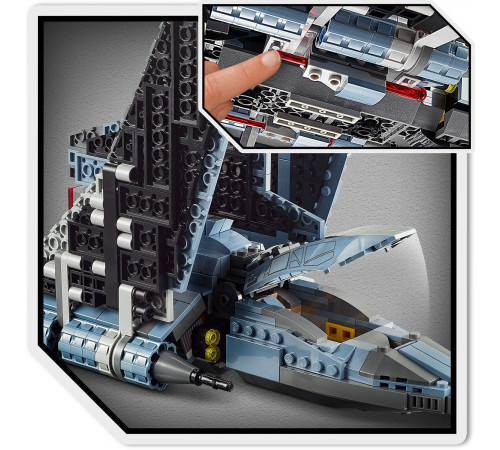 lego star wars 75314 constructor "the bad batch attack shuttle" (969 el.)