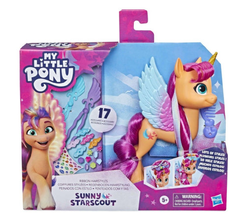 Детский магазин в Кишиневе в Молдове my little pony f3873 Игровой набор "Прически с лентами для пони Санни Старскаут" 