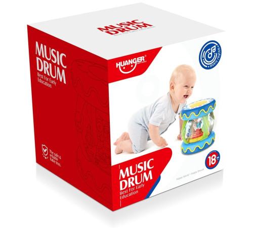 19209 Игрушка "Барабан-Карусель" he0704 розовый