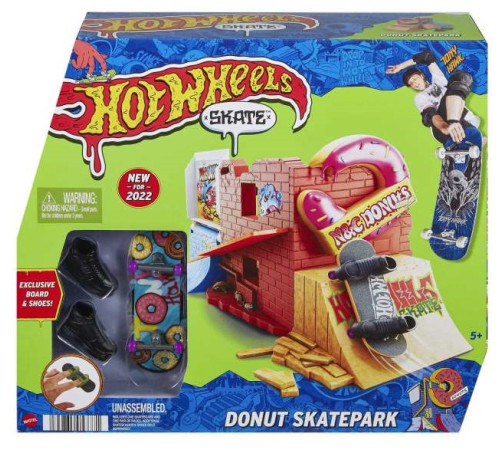  hot wheels hgt91 Игровой набор "skate donut" (в асс.)