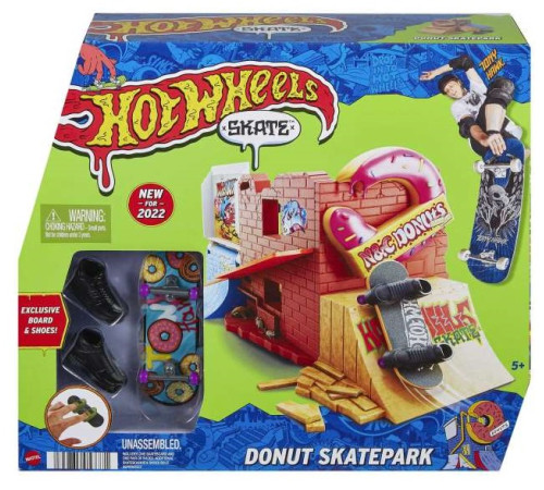 hot wheels hgt91 set de joc "skate donut" (in sort.)