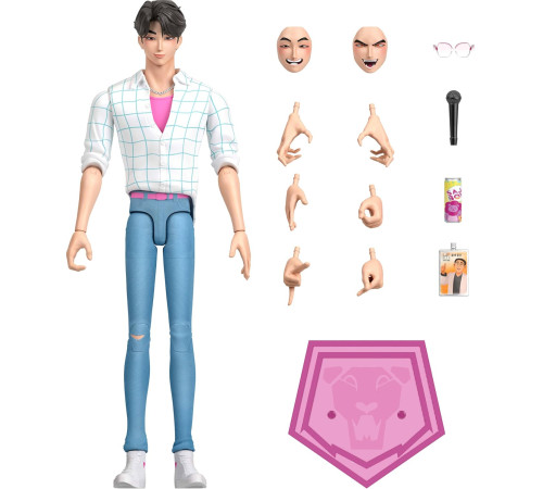  kpop demon hunters jry33 figurină jinu "soda pop" cu accesorii (17 cm)