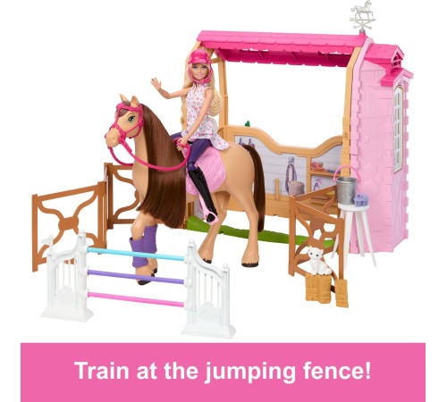 barbie hxj44 Игровой набор с куклой "Великолепная конюшня"