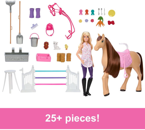 barbie hxj44 Игровой набор с куклой "Великолепная конюшня"