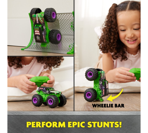 spin master 6068563 monster truck cu radio control "monster jam, grave digger 1:64"