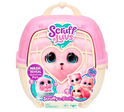  scruff-a-luvs 30326  jucărie de pluș surpriză "transformarea lui shaggy" (roz)