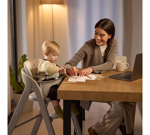 kinderkraft Стульчик для кормления 3 в 1 tino (бежевый)