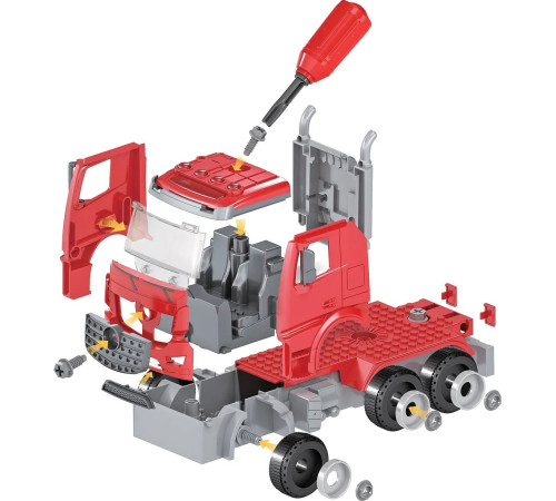 funky toys 61114 pompieri mașina - constructor cu sunete, lumini și apă (30cm)