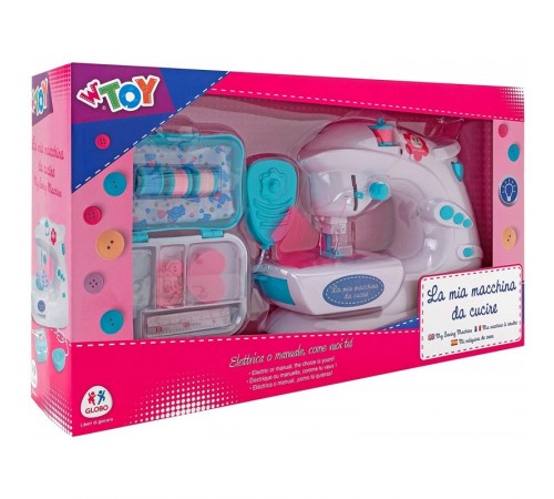 globo 39325 mașină de cusut w'toy cu accesorii