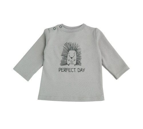 minikin 242290386 tricou cu mânecă lungă "hedgehog" (m.86) gri