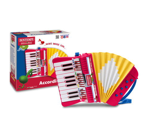 Bontempi 331780 Аккордеон с 17 клавишами  bontempi 331780 Аккордеон с 17 клавишами
