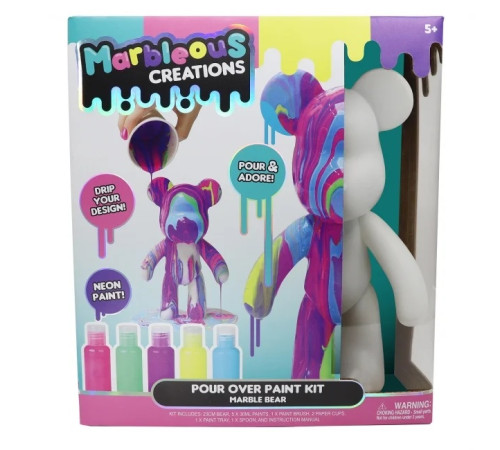 marbleous hun3809 set bear diy pouring keyring 